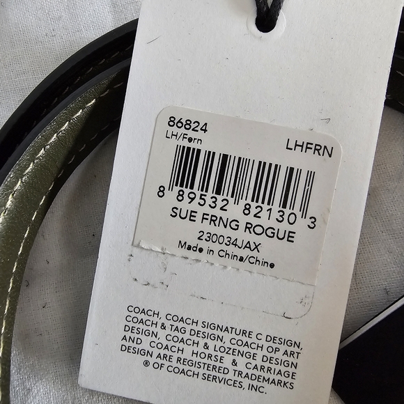 Coach 1941 Fringe Rogue 31 Fern Suede Satchel Shoulder Bag - Picture 14 of 16